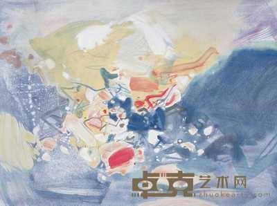朱德群 2000年作 2000A 60×80cm
